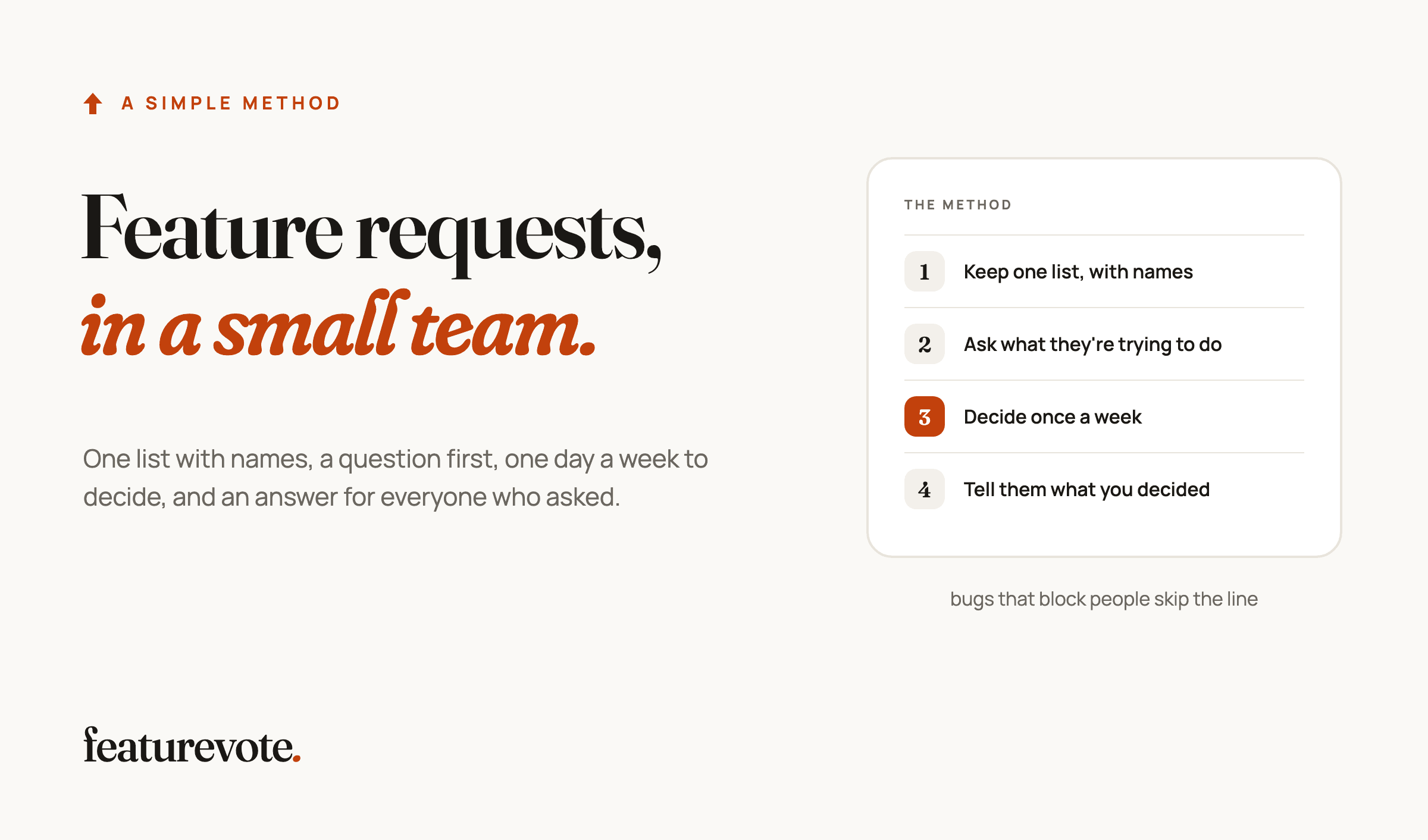 Cover Image for How to Handle Feature Requests in a Small Team