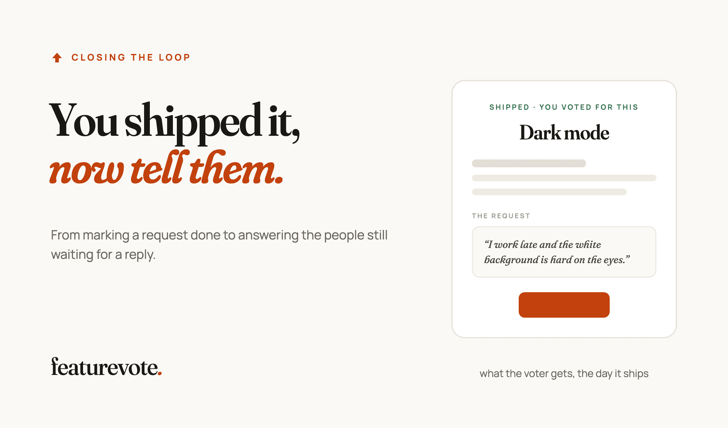 Cover Image for You Shipped What They Asked For. Now Tell Them.